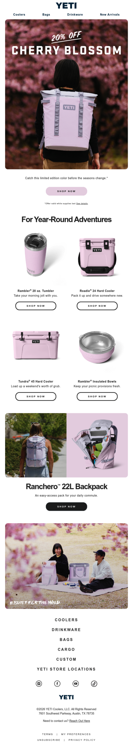 20% Off The Cherry Blossom Collection