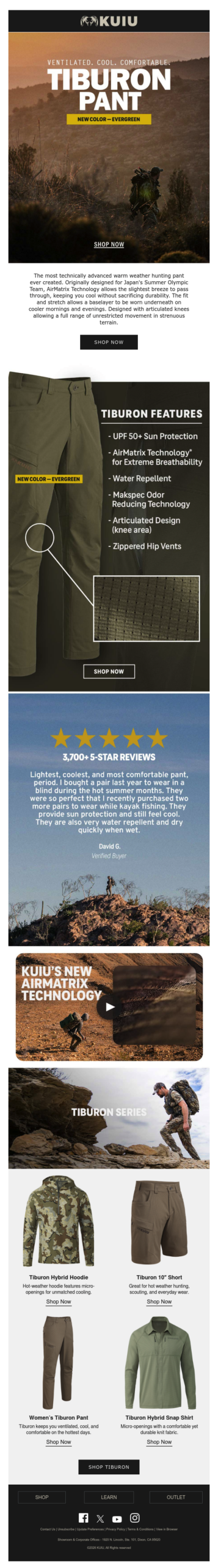 New Color – Tiburon Pant