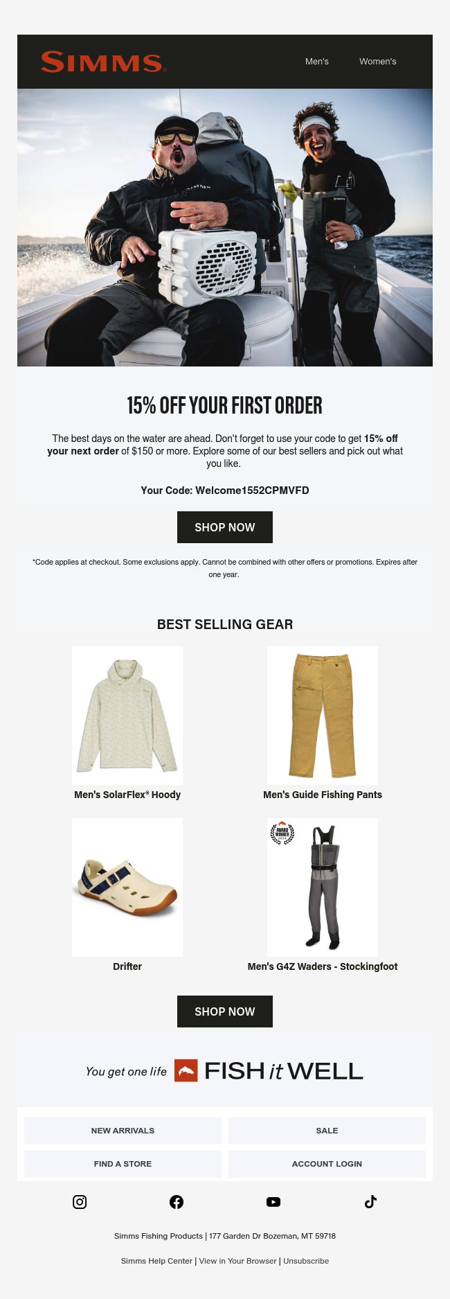 Your 15% off is waiting