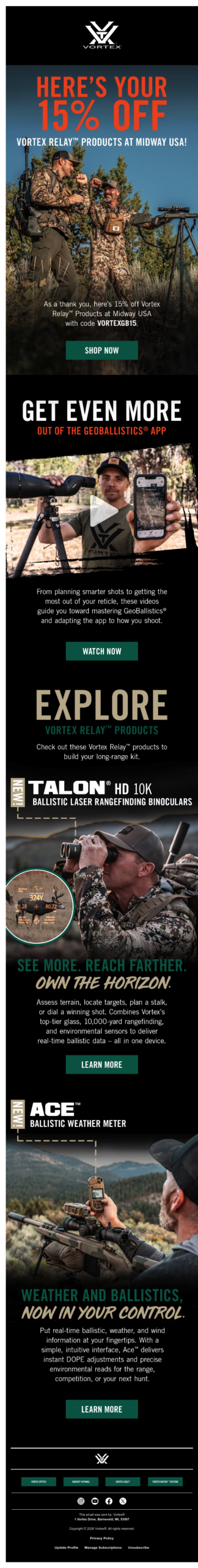 15% Off Relay™ Products at Midway USA.