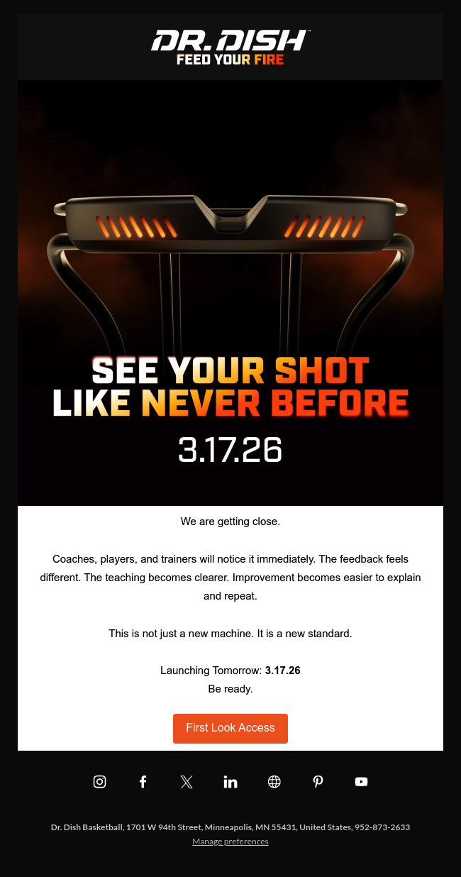 Dr. Dish Sets a New Standard. Tomorrow.