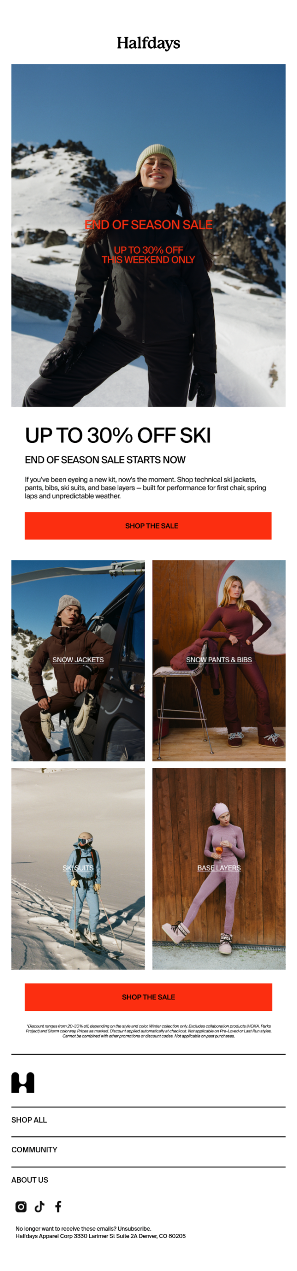 END OF SEASON SALE STARTS NOW ‼️