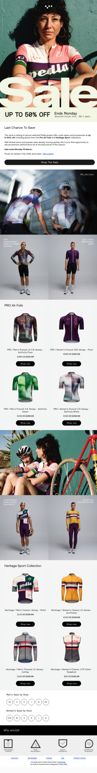 Final Day Tomorrow. Up to 50% Off*