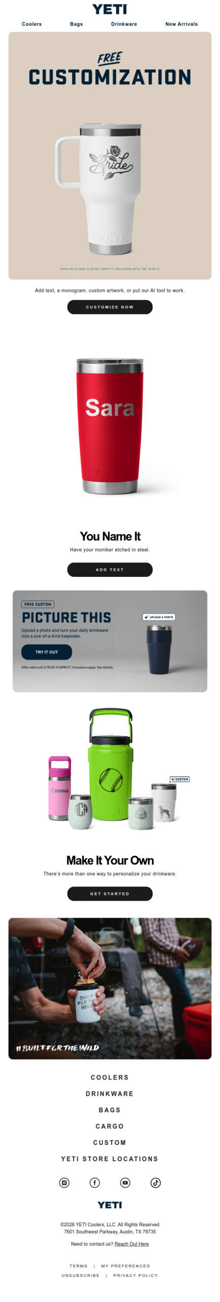 Free Customization Starts Now