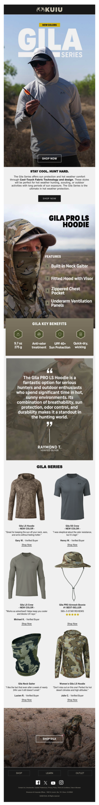 Gila Series — New Colors Just In Time for Warming Weather