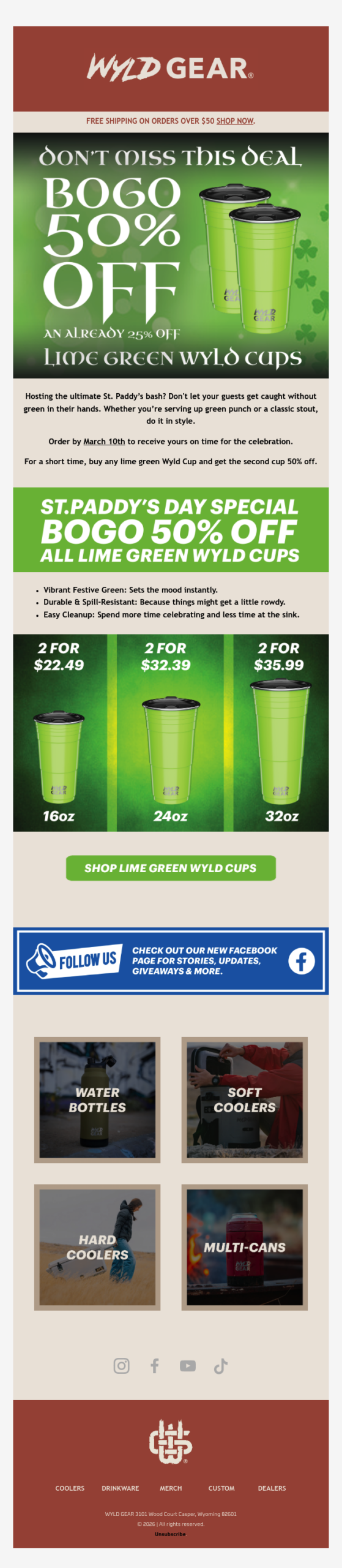 Limited Time: Green Cups on Sale!