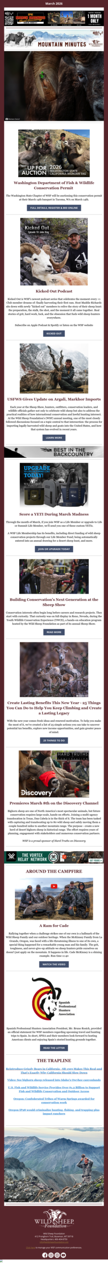 Mountain Minutes Newsletter March 26
