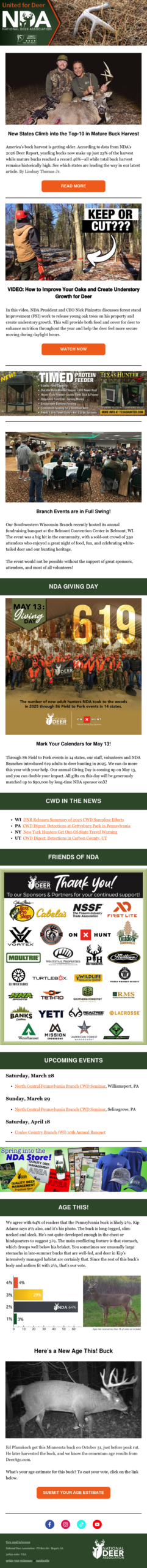 New States Climb into the Top-10 in Mature Buck Harvest