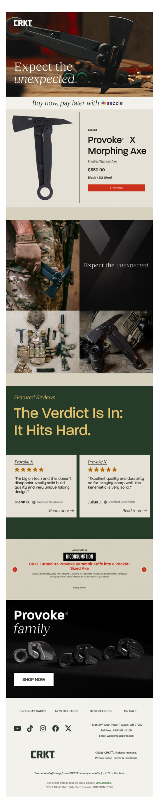 Provoke X: “A total head turner.” – Garry E., Verified Buyer