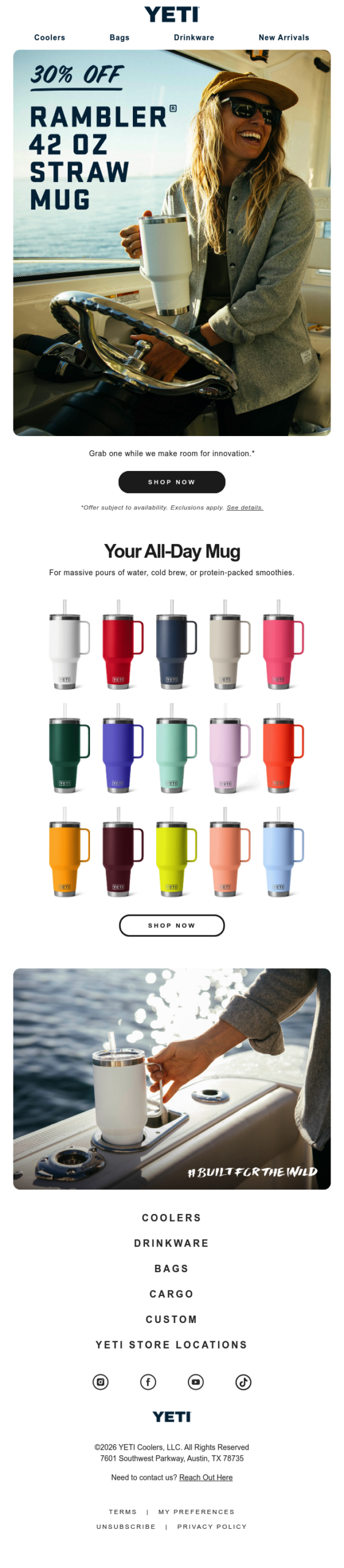 Rambler® 42 oz. Straw Mug Is 30% Off