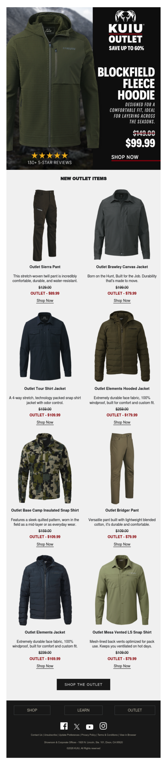 Selling Fast – New Outlet Deals Up to 60% OFF