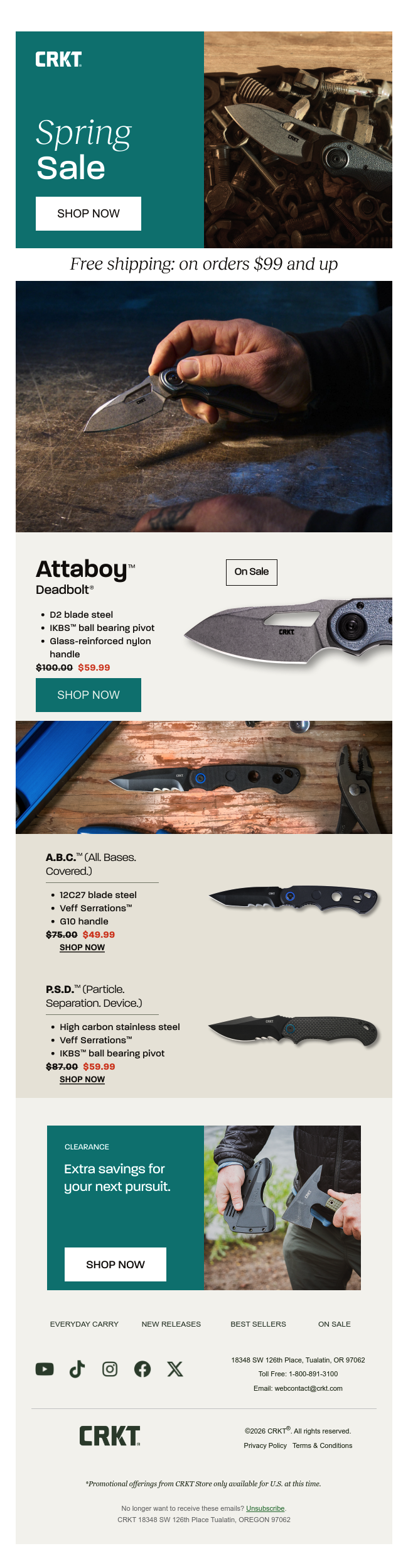 Spring early access: Up to 40% off