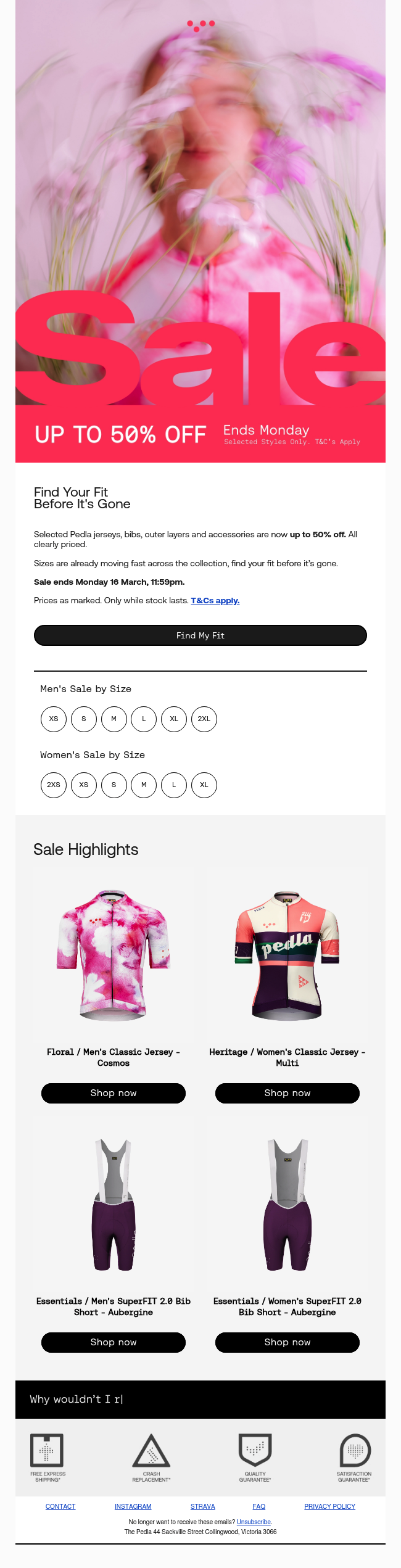 Up to 50% Off. Don’t Miss Your Size