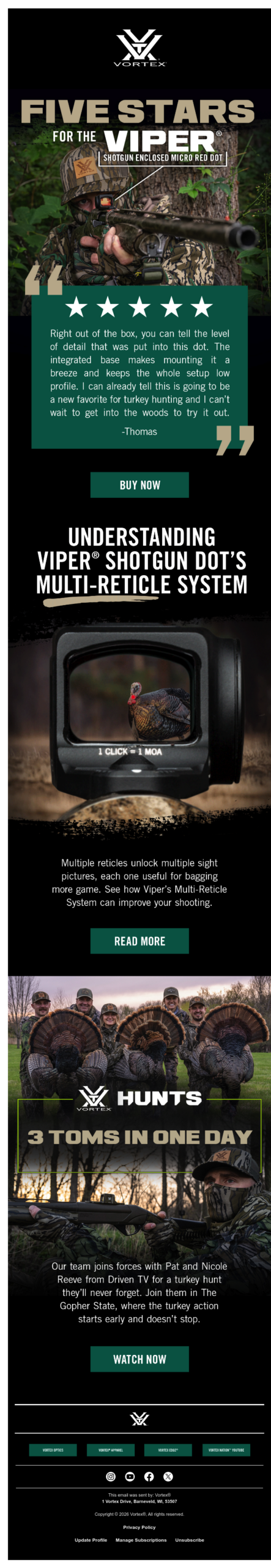 Viper® Shotgun Dots: Low-Profile, Shotgun Ready.