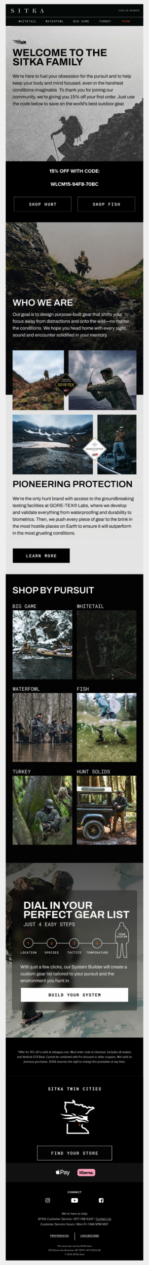 Welcome to the SITKA Family