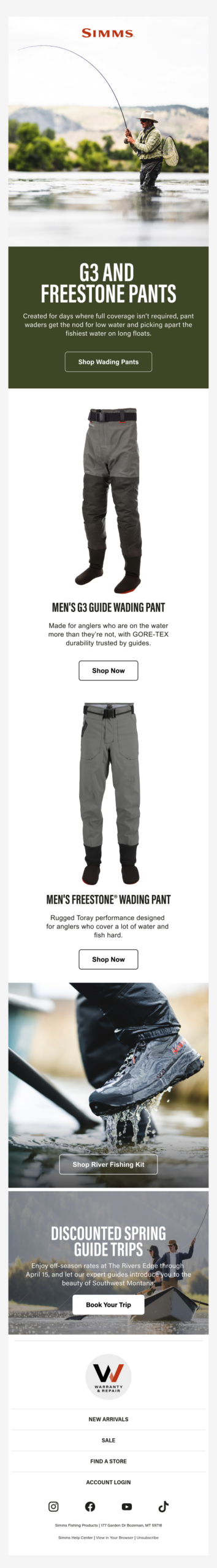 Add pant waders to your kit