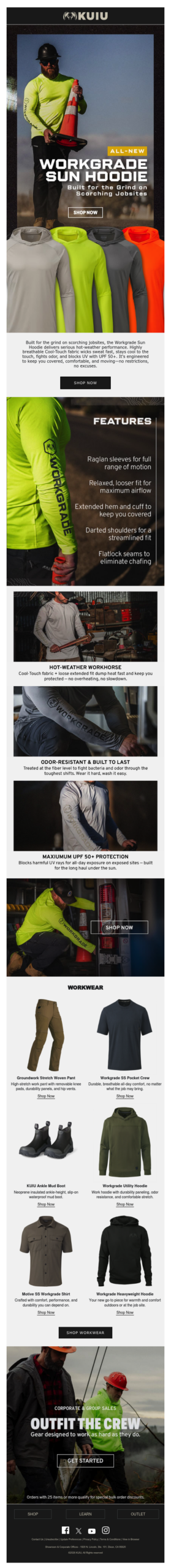 All-New Workgrade Sun Hoodie: Built for the Grind on Scorching Jobsites