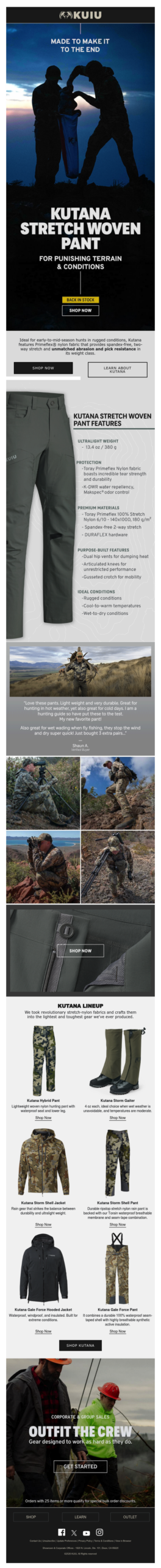 Back in Stock: Kutana Stretch Woven Pant — Made To Make It To The End