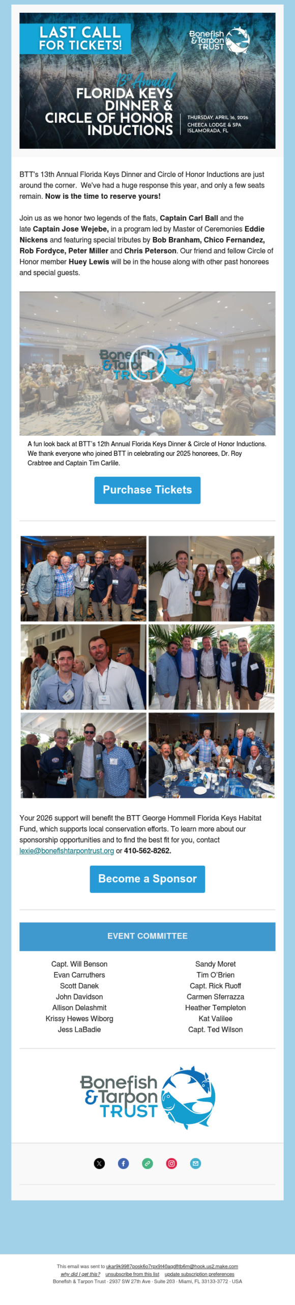 Last Chance to Join Us in Islamorada