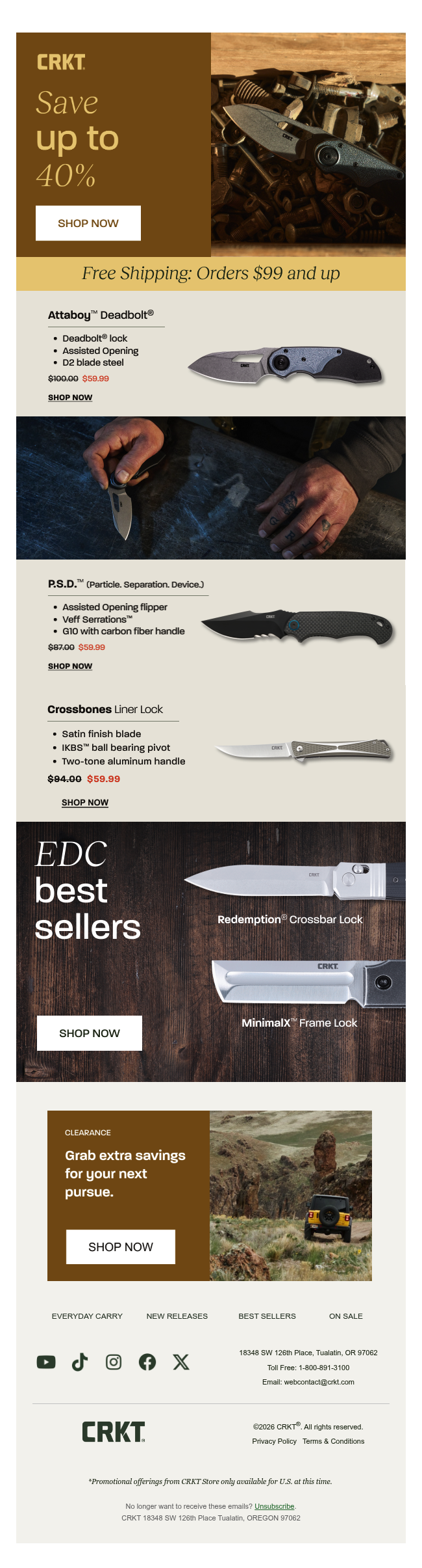 Save up to 40% on best rated gear