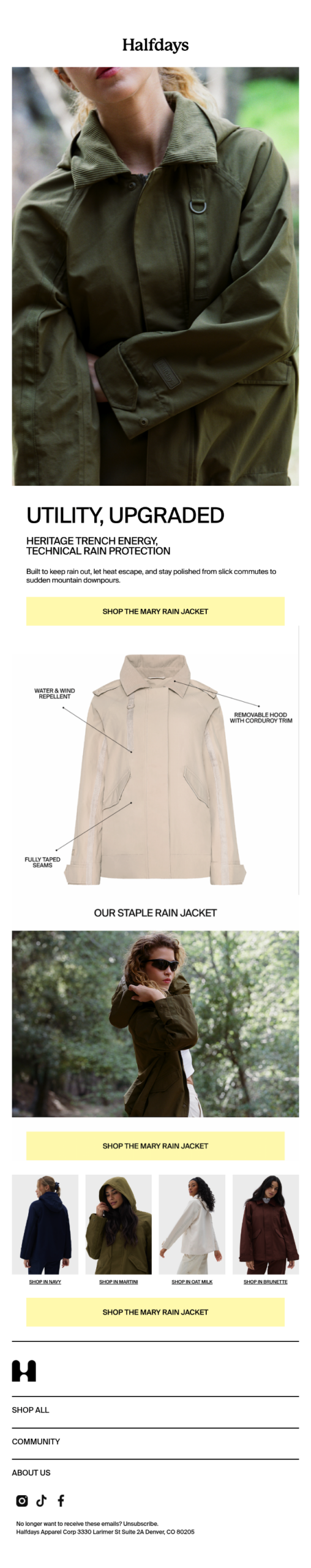 The Rain Jacket That Knows Its Angles