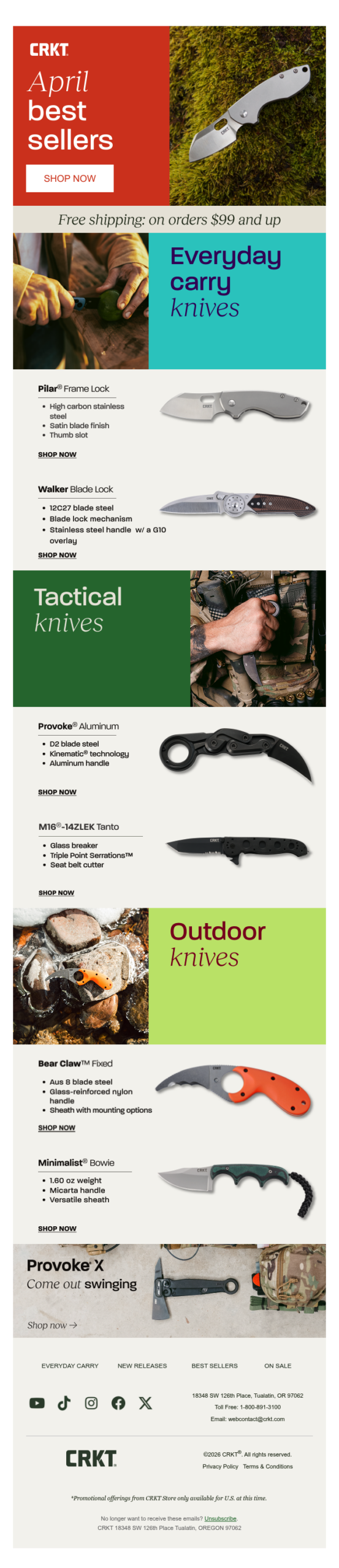 April Best Sellers