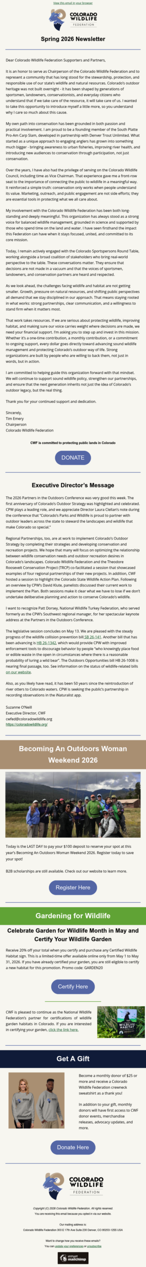 CWF April 2026 Newsletter