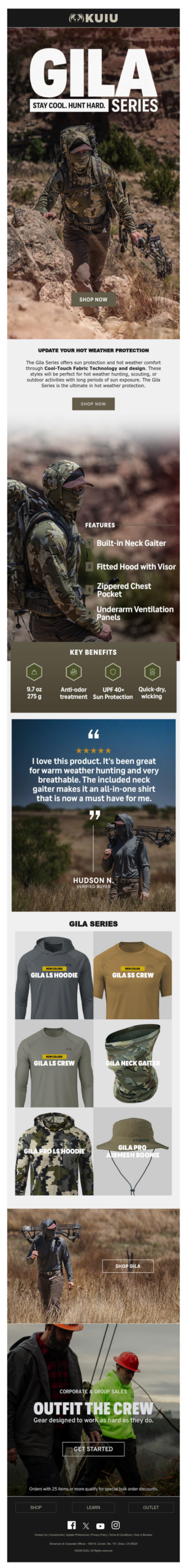Gila Series: Stay Cool. Hunt Hard.