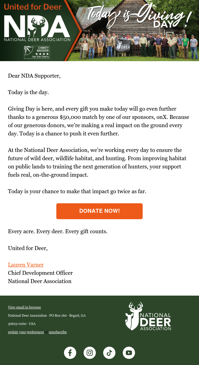 Giving Day is live, and today your gift goes twice as far