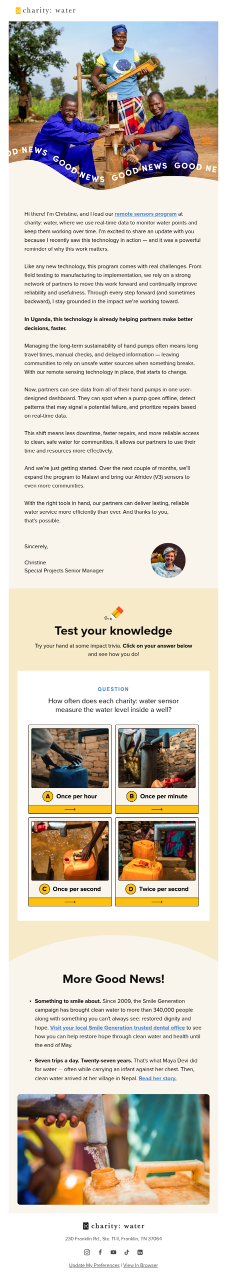 Good News: A smarter way to keep water flowing
