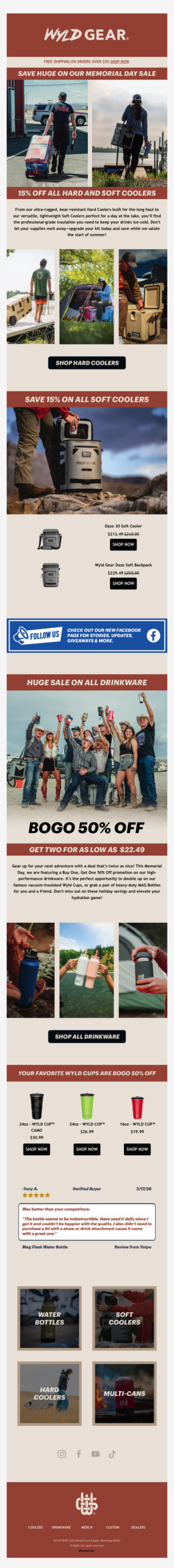 Memorial Day Sale Kickoff!
