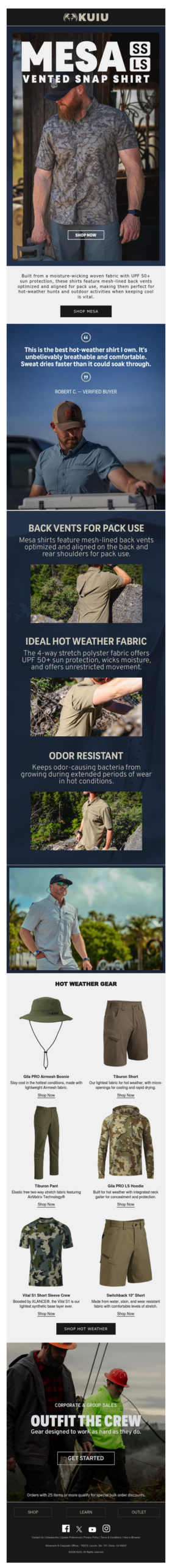 Mesa Shirts: The Hot Weather Choice for the Hunt to Everyday Pursuits