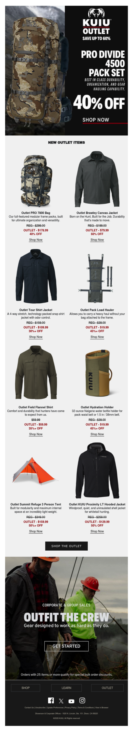 Outlet Packs Are Selling Fast – Shop Now to Get Yours at 40% OFF!