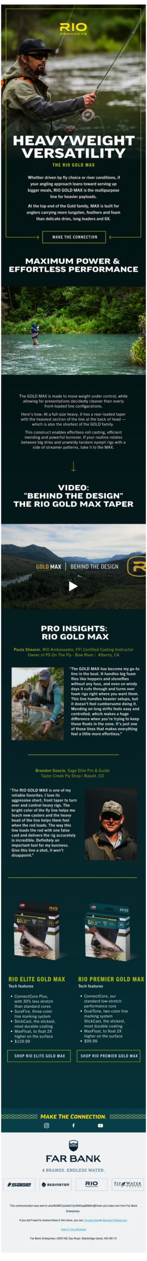 RIO GOLD MAX: Heavyweight Versatility