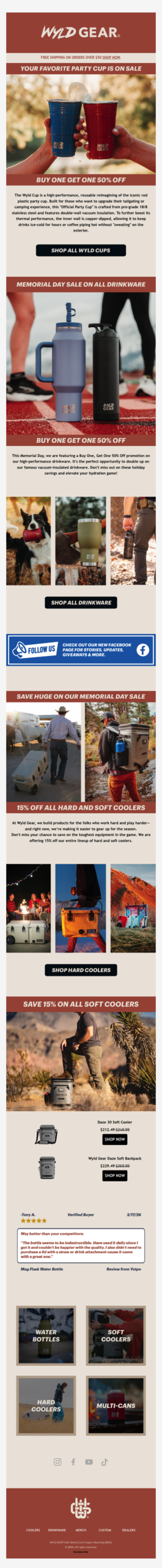 Save Big on Your Favorites at Wyld Gear!