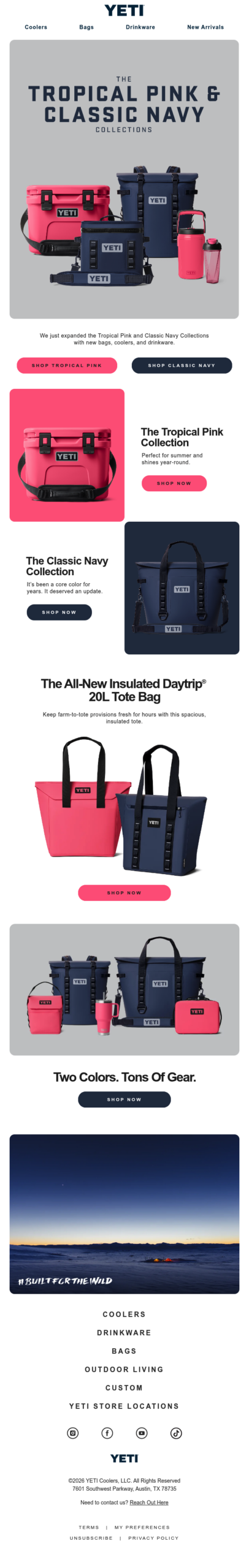 The Tropical Pink and Classic Navy Collections Just Got Bigger