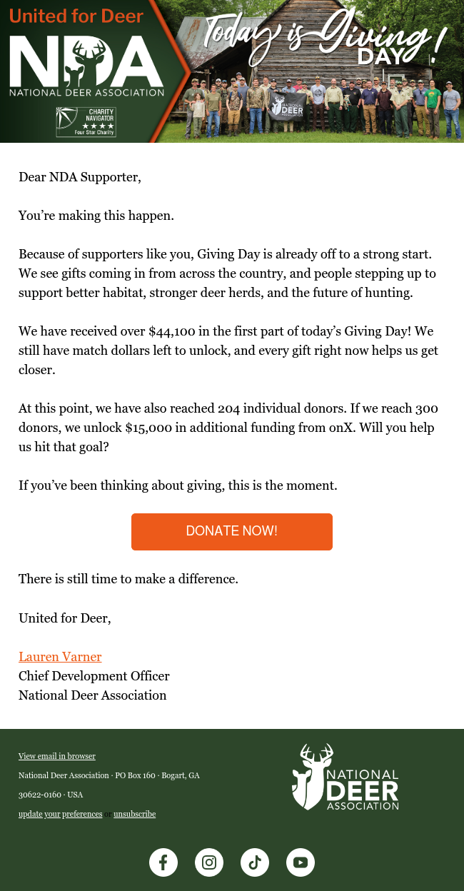 We’re gaining momentum…