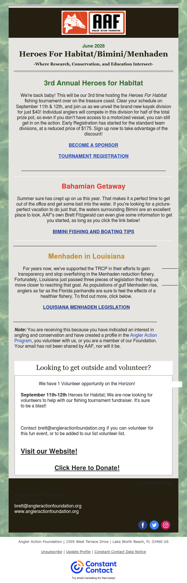 Angler Action Alert