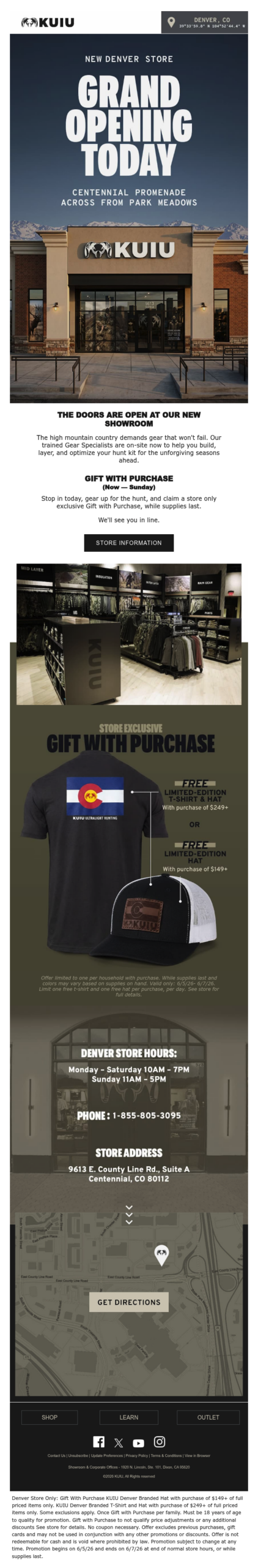 Grand Opening Today — New Denver Store