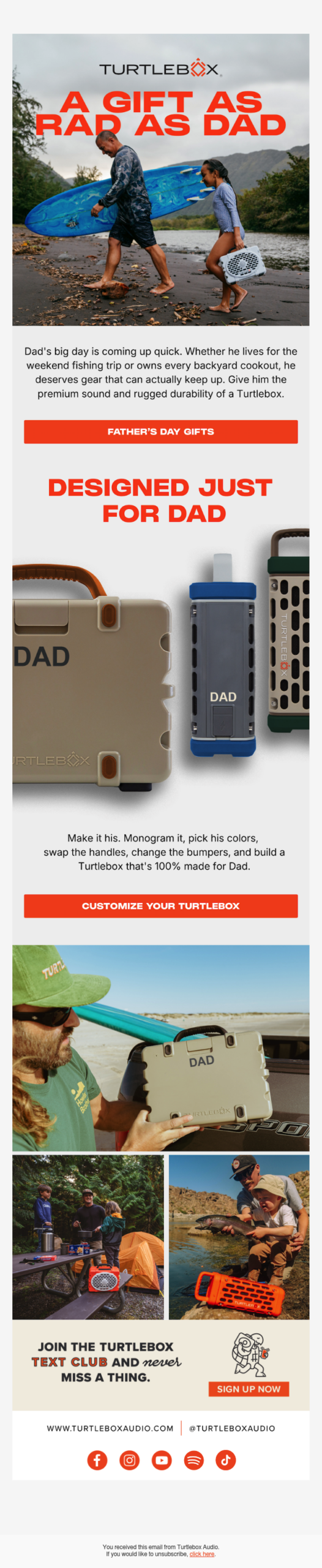 Let’s hear it for Dad