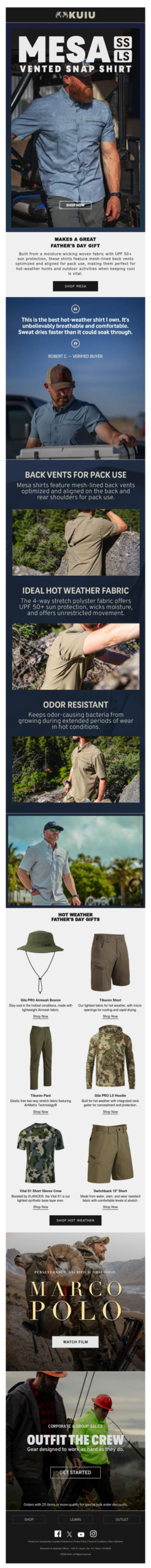 Mesa Shirts: The Hot Weather Choice for Father’s Day Gifts