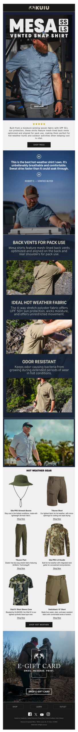 Mesa Shirts: The Hot Weather Choice for Summer Pursuits