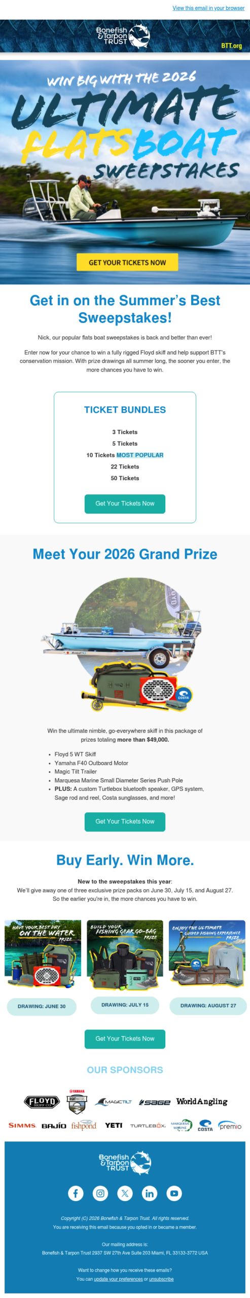 Nick, Win This Skiff!