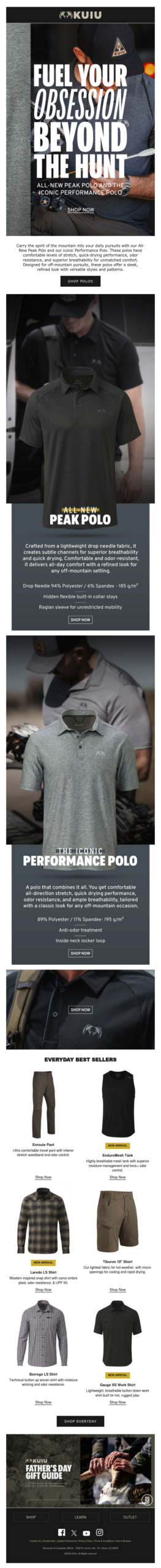 Off-Mountain Performance: The All-New Peak & Performance Polos