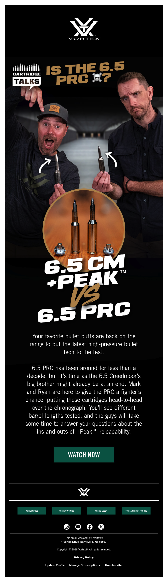 6.5 Creedmoor +Peak™ Alloy vs 6.5 PRC.