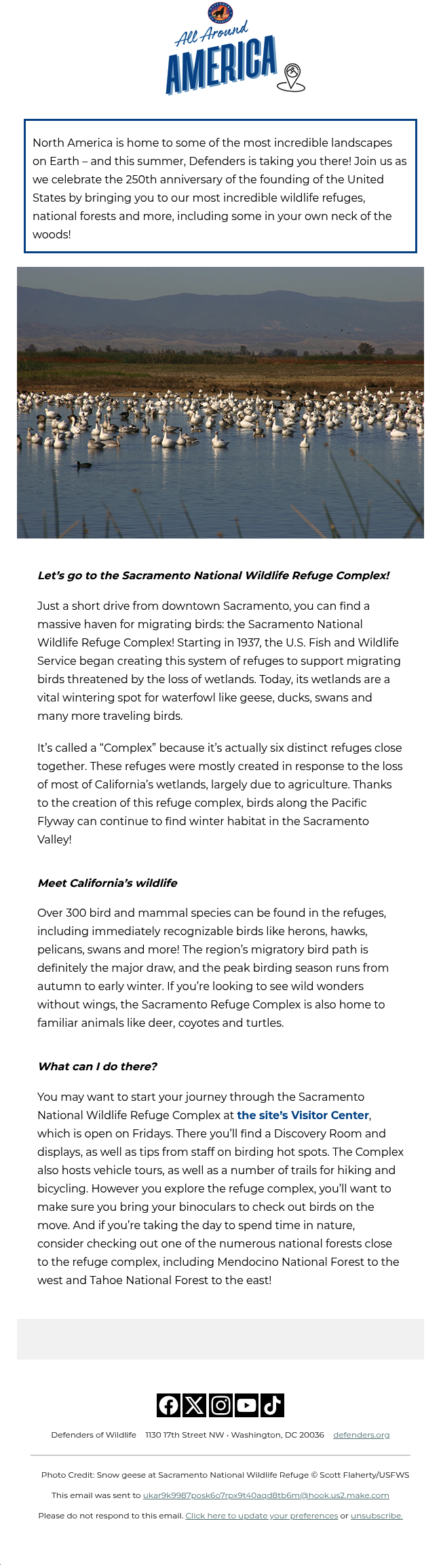 All Around America: Grab your binoculars and head to the Sacramento National Wildlife Refuge Complex!