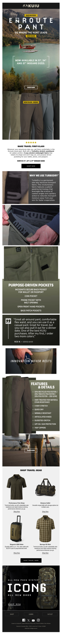 Back In Stock & New Color – Enroute Travel Pant