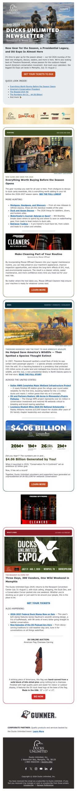 DU Newsletter: New Guns and Gear for 2026 is here