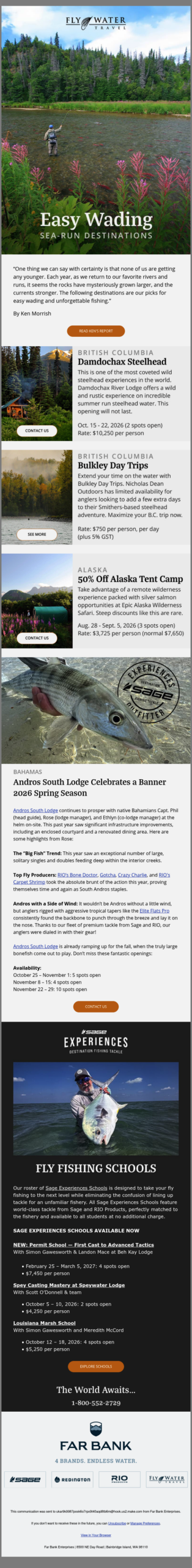 Easy Wading: Sea-Run Destinations