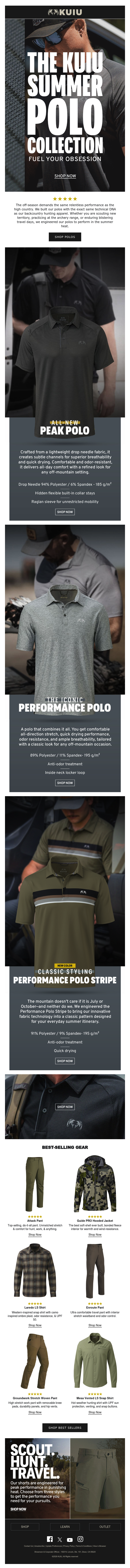 Experience Our Technical Polo Summer Collection